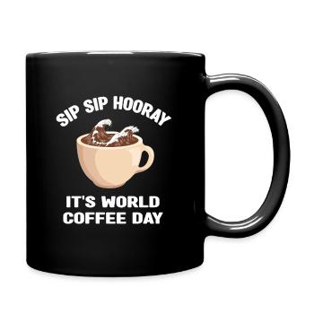 Journée mondiale du café - Mug uni - noir - Droite