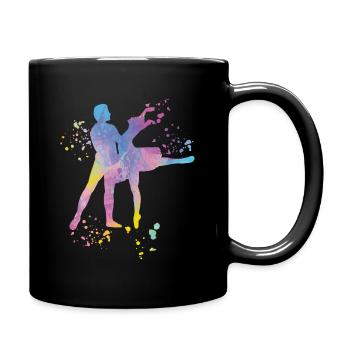 Ballett Tanz Paar Frau Ballerina - Tasse einfarbig - Schwarz - Rechts