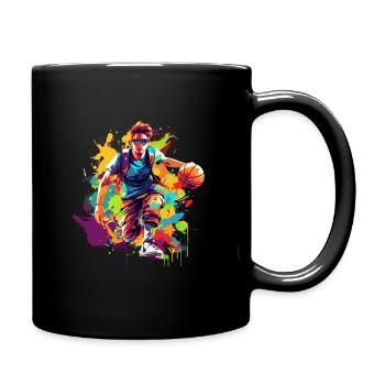 BASKETBALL forever! - Full Colour Mug - black - Right