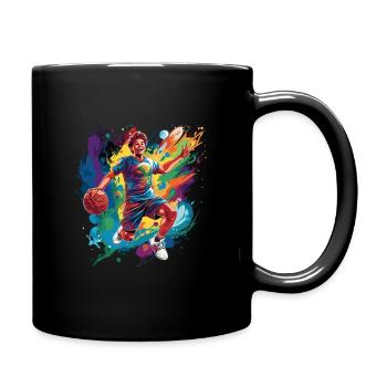 BASKETBALL forever! - Full Colour Mug - black - Right