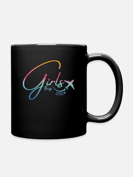 Mädchenwochenende Frauen Girls Trip 2024 - Tasse einfarbig - Schwarz