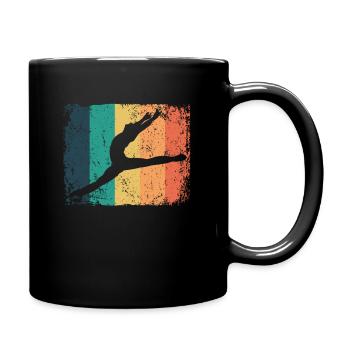 Ballet Dancer Vintage Man Ballerino - Full Colour Mug - black - Right