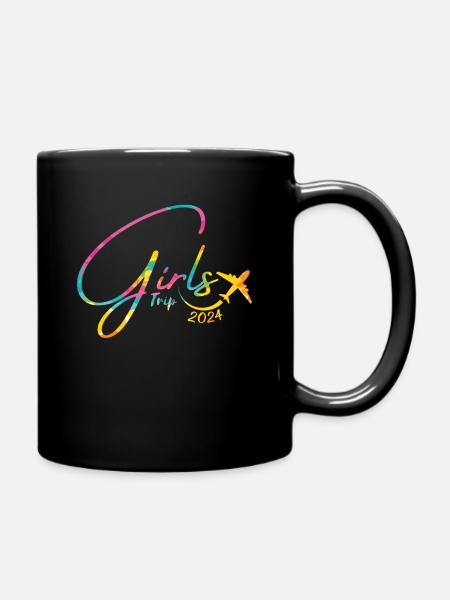 Mädchenwochenende Frauen Girls Trip 2024 - Tasse einfarbig - Schwarz