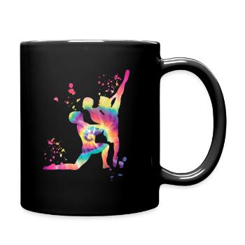 Ballett Tanz Paar Frau Ballerina - Tasse einfarbig - Schwarz - Rechts