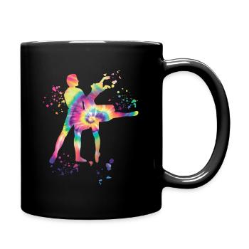Ballett Tanz Paar Frau Ballerina - Tasse einfarbig - Schwarz - Rechts
