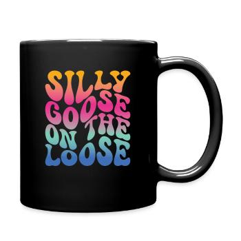 The stupid goose at large - Full Colour Mug - black - Right