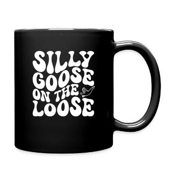 The stupid goose at large - Full Colour Mug - black - Right