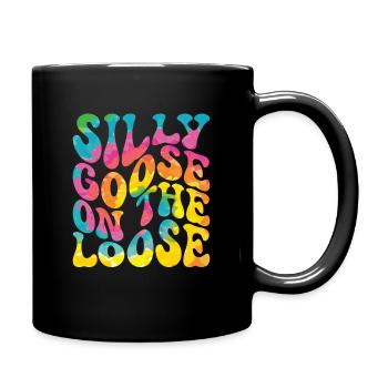 The stupid goose at large - Full Colour Mug - black - Right