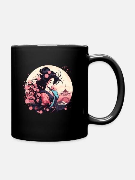 Geisha of Japan - Full Colour Mug - black