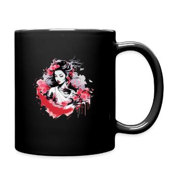 Geisha of Japan - Full Colour Mug - black - Right
