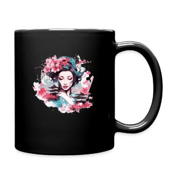 Geisha of Japan - Full Colour Mug - black - Right