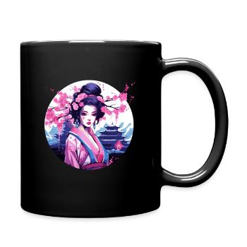 Geisha of Japan - Full Colour Mug - black - Right