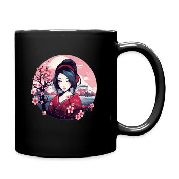 Geisha of Japan - Full Colour Mug - black - Right