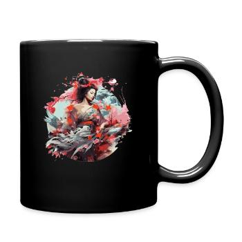 Geisha of Japan - Full Colour Mug - black - Right