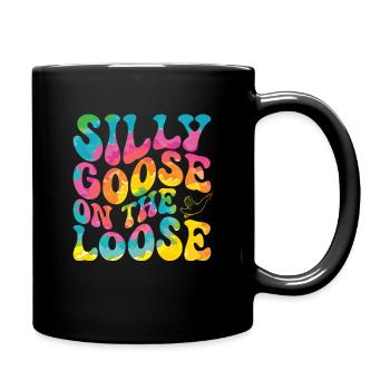 The stupid goose at large - Full Colour Mug - black - Right