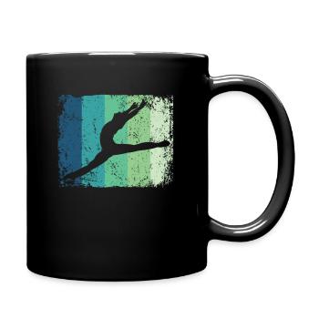 Ballet Dancer Vintage Man Ballerino - Full Colour Mug - black - Right