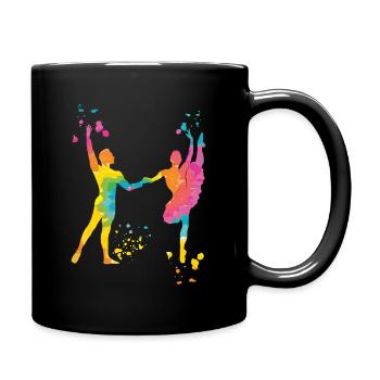 Ballet Danse Couple Femme Ballerine - Mug uni - noir - Droite