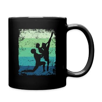 Ballet Dance Couple Ballerine Vintage - Mug uni - noir - Droite