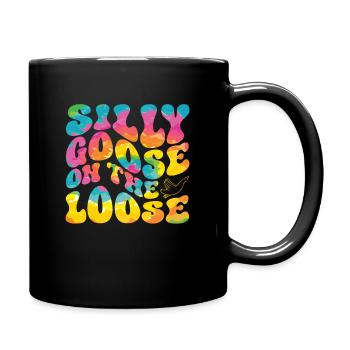 The stupid goose at large - Full Colour Mug - black - Right