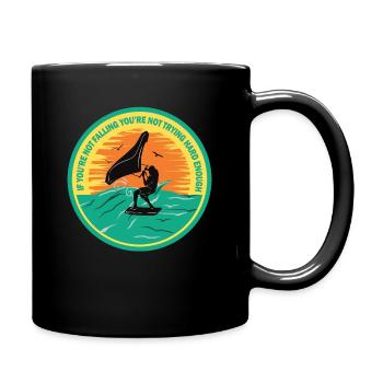 Flügel Folie Wingsurfing Folie Flügel - Tasse einfarbig - Schwarz - Rechts