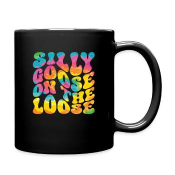 The stupid goose at large - Full Colour Mug - black - Right