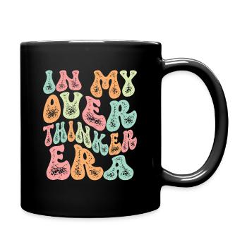 Dans mon ère Overthinker Overthink Groovy - Mug uni - noir - Droite