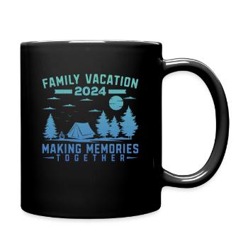 Familienurlaub Making Memories - Tasse einfarbig - Schwarz - Rechts