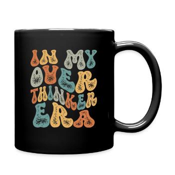 Dans mon ère Overthinker Overthink Groovy - Mug uni - noir - Droite