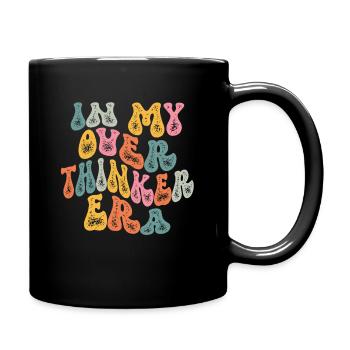 Dans mon ère Overthinker Overthink Groovy - Mug uni - noir - Droite