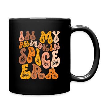 Groovy In Meiner Kürbisgewürz-ära - Tasse einfarbig - Schwarz - Rechts