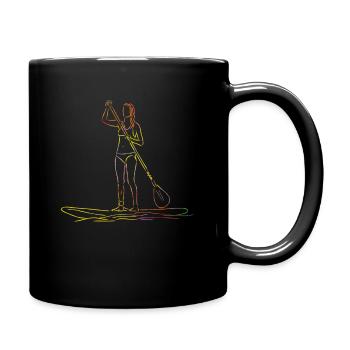 Stand Up Paddling Stand Up Board Sup - Full Colour Mug - black - Right
