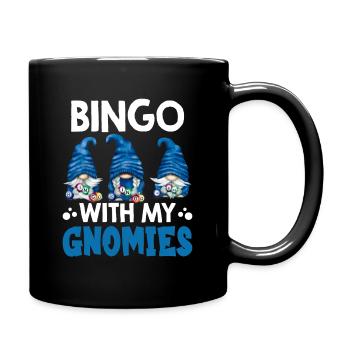 Bingo Mit Meinen Gnomies Lustiges Bingo - Tasse einfarbig - Schwarz - Rechts