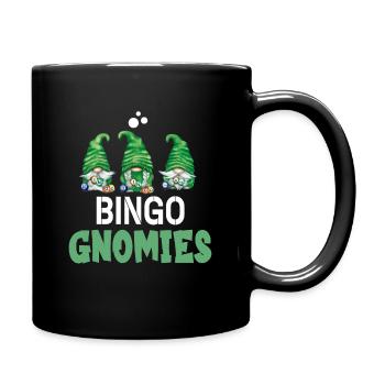 Bingo Gnomies Women Men Funny Bingo - Full Colour Mug - black - Right