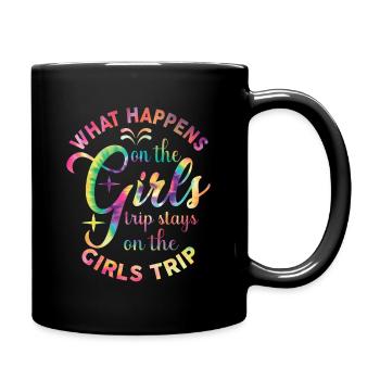What Happens On The Girls Trip - Full Colour Mug - black - Right