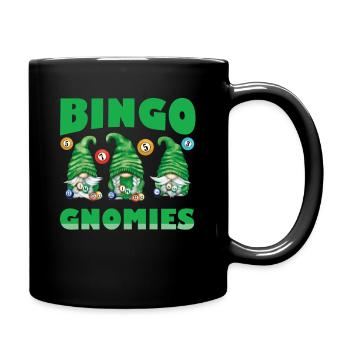 Bingo Gnomies Women Men Funny Bingo - Full Colour Mug - black - Right