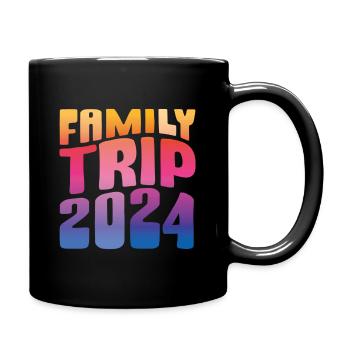 Voyage en famille 2024 Vacances en famille - Mug uni - noir - Droite