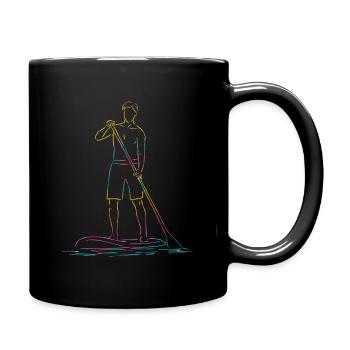 Stand Up Paddling Stand Up Board Sup - Full Colour Mug - black - Right