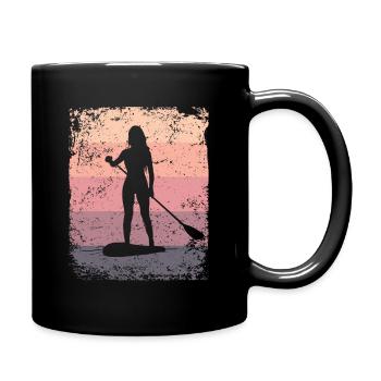Stand Up Paddling Stand Up Board Sup - Tasse einfarbig - Schwarz - Rechts