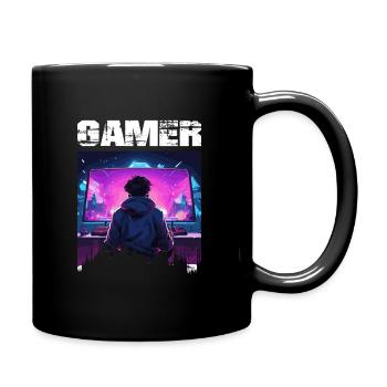 Le jeu est ma vie - Mug uni - noir - Droite