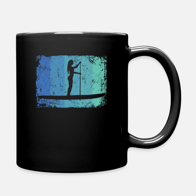 Stand Up Paddling Stand Up Board Sup - Full Colour Mug - black