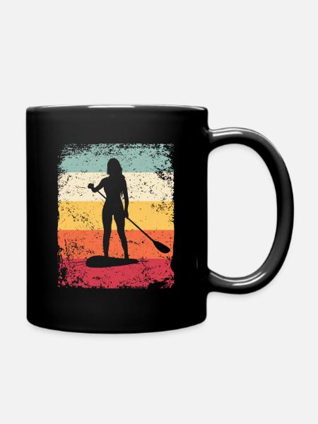 Stand Up Paddling Stand Up Board Sup - Full Colour Mug - black