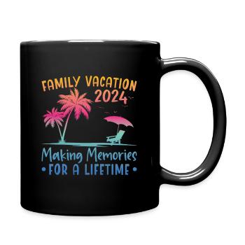 Family Vacation Creating Memories - Full Colour Mug - black - Right