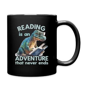 Lesen Ist Ein Abenteuer Bibliothek Lehrer - Tasse einfarbig - Schwarz - Rechts