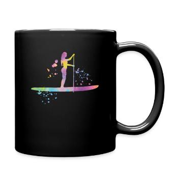 Stand Up Paddling Stand Up Board Sup - Full Colour Mug - black - Right