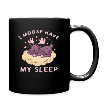 Ich Brauche Meinen Schlaf Niedlich Elch - Tasse einfarbig - Schwarz - Rechts