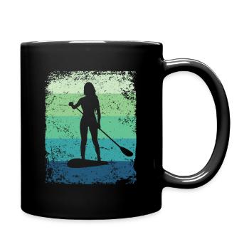 Stand Up Paddling Stand Up Board Sup - Tasse einfarbig - Schwarz - Rechts