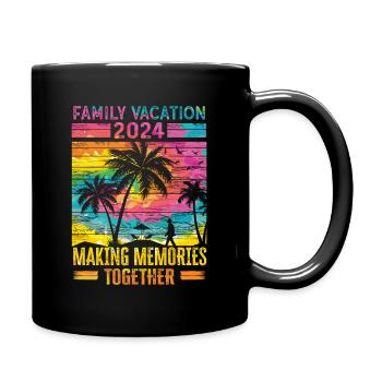 Familienurlaub Erinnerungen Schaffen - Tasse einfarbig - Schwarz - Rechts