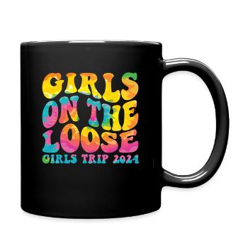 Girls On The Loose Girls Trip 2024 (en anglais seulement) - Mug uni - noir - Droite