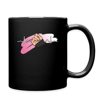 Heartbeat Nail Design Nail Studio Tech - Mug uni - noir - Droite