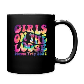 Girls On The Loose Moms Trip 2024 - Full Colour Mug - black - Right
